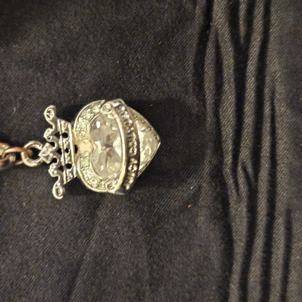 Juicy Couture Silver Choker Necklace and bracelet with Crystal Accents - Picture 4 of 4